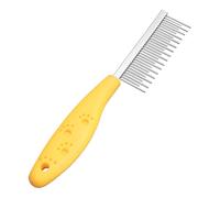 Pet Dematting Comb, Gentle Dog and Cat Hair Removal Brush for Grooming, Detangling Tool for Loose Undercoat, Mats, and Flea Control, Hairbrush for Long and Short-Haired Pets 17,7 x 2,4 cm