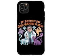 Pet Doctor By Day Ghost Whisperer By Night Halloween Veterinario Custodia per iPhone 11 Pro Max