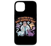 Pet Doctor By Day Ghost Whisperer By Night Halloween Veterinario Custodia per iPhone 13