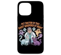 Pet Doctor By Day Ghost Whisperer By Night Halloween Veterinario Custodia per iPhone 13 Pro Max