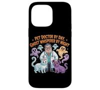 Pet Doctor By Day Ghost Whisperer By Night Halloween Veterinario Custodia per iPhone 14 Pro Max