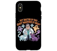 Pet Doctor By Day Ghost Whisperer By Night Halloween Veterinario Custodia per iPhone X/XS