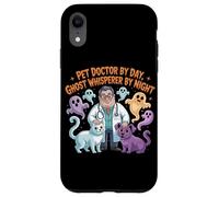 Pet Doctor By Day Ghost Whisperer By Night Halloween Veterinario Custodia per iPhone XR