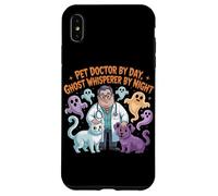 Pet Doctor By Day Ghost Whisperer By Night Halloween Veterinario Custodia per iPhone XS Max
