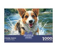 Pet Dog Puzzle 1000 Pezzi Per Adulti E Bambini Con Una Misura Impegnativo E Difficile Giochi Rilassamento,Collezione D'Arte 38x26cm/1000pcs