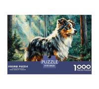 Pet Dog Puzzle 1000 Pezzi Per Adulti E Bambini Con Una Misura Impegnativo E Difficile Giochi Rilassamento,Collezione D'Arte 38x26cm/1000pcs
