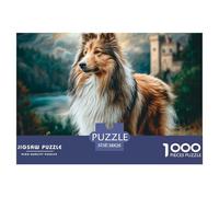 Pet Dog Puzzle Da 1000 Pezzi Art Collection Pittura, Arte Gioco Familiare Giochi Rilassamento E Intelligence Per Adulti E Bambini Dai 12 Anni in Su 38x26cm/1000pcs