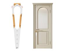 Pet Door Latch Stopper - Entry Control Clip 31.5x8cm, Door Opening Limit Guard 48g | Adhesive Clamp Installation Animal Passage Management Tool, Household Cat Movement Regulator Privacy Divider