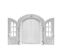 Pet Doors for Cats - Escape Proof Access Gate for Passage | French Style Entry Flap with Secure Lock Panel & Compact Frame for Bedroom Entry, Garage Opening, Interior Doorway and Patio Passage