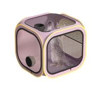 Pet Dryer Box, Portable Drying Crate, Grooming Cage, Anti-Hair Flying Enclosure, PVC, Oxford Cloth Material, Ventilated Pets Drying Room, Easy Clean Pet Crates for Home and Travel, 50x50x50cm