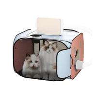 Pet dryingBox - 52x52x40cm Portable Foldable Cage, Oxford Fabric & PVC Mesh Wear-Resistant dryingRoom with Elastic Air Inlet | Dog Bathing Tent and Cat Dryer Room for Small Dogs and Puppies