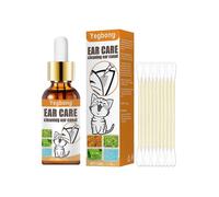 Pet Ear Cleaner Drops for Infections Control Yeast & Mites Wax Ear Mites