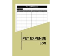 Pet Expense Log Book: Functional and Complete Budget Planner for Dog, Cat & Small-Pet Owners to Record Monthly Spending and Keep Your Furry Friend’s Finances on Track