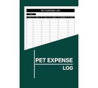 Pet Expense Log Book: Normal and Complete Budget Planner for Dog, Cat & Small-Pet Owners to Record Monthly Spending and Keep Your Furry Friend’s Finances on Track