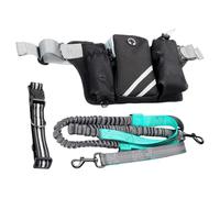 Pet Fanny Pack, Waist Bag, Hands- Pet for Hiking & Training Ergonomic Lightweight Adjustable Belt with Reflective Accents, Treat & Poop Pouches, Collapsibled Bowl