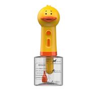 Pet Foaming Bath Machine | ABS, 23,1 x 8,3 x 8,3 cm / 9,1 x 3,27 x 3,27 cm, 400 ml | USB ricaricabile Bubble Maker per gatti e cani, Cute Yellow Duck Design, 1 W Power, 3 h Usage, 4 h Charging