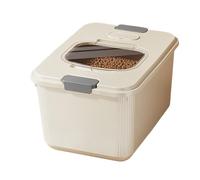 Pet Food Container, Treat Storage Bin, Airtight Seal Design, Includes Measuring Cup, Food Organizer for Kitchen, Pantry, Camping, Outdoors, Travel, Feeding Station, 13.19x9.96x7.95 inches