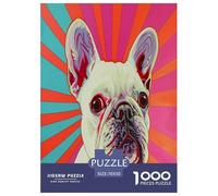 Pet French Bulldog Jigsaw Puzzle Impossibili 1000Pcs Decorazione Per La Casa. Giochi Rilassamento E Intelligence Per Adulti E Ragazzi Da 14 Anni 70x50cm/1000pcs