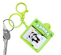 Pet Game Machine Keychain - Panda Flipping Animator Keyring Charm | Animazione Page Turning Toy Keychain For Backpack Bag Pendant | Cute PVC lega chiave Fob per adulti bambini | Fun Anti-Lost