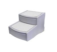 Pet Gear Easy Step II - Scala extra larga per animali domestici, a 2 gradini, per cani e gatti fino a 90,7 kg, grigio essenziale (PG9720XLEG)