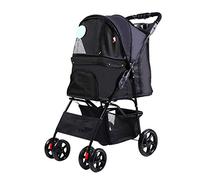 Pet Gear Trails Passeggino per animali domestici, carrello pieghevole per cani o carrelli per gatti con portabicchieri e cestello portaoggetti, per una capacità di carico massima di 33 libbre, pe