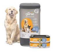 Pet Genie pattumiera per deiezioni canine senza odori per cani, cuccioli e animali domestici - 2 ricariche - 4 mesi per un cane