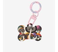 Pet Go Medagliette identificative a forma di fungo magico personalizzate per cani e gatti, in acrilico a forma di osso, rosa chiaro, medie