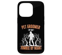 Pet Groomer by Day Zombie by Night Divertente Halloween Creepy Custodia per iPhone 13 Pro