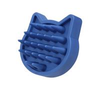 Pet Grooming Brush, Dog Bath Brush, Cat Cleaning Scrubber with Soft Bristles, Ergonomic Handle Design for Small Medium Large Breeds Bathing, 3.66x2.95x1.14 Inches, Blue, 1 Piece