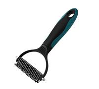 Pet Grooming Brush, Double-Sided Dematting Rake for Cats and Dogs, Detangling Grooming Tool for Small to Large Pets, Efficient Brush for Tangles and Matsfor Dogs and Cats