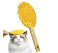 Pet Grooming Brush, Durevole Cat Deshedding Brush, Unico Soft Cat Brush, Durian Shape Brush with Massage Point 8.66 x 3.54 Inches for Long and Short Haired Cats (1 pezzo)