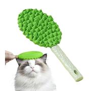 Pet Grooming Brush, Durevole Cat Deshedding Brush, Unico Soft Cat Brush, Durian Shape Brush with Massage Point 8.66 x 3.54 Inches for Long and Short Haired Cats (1 pezzo)
