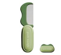 Pet Grooming Brush - Foldable Dog Shedding Comb, Undercoat Hair Removal Tool, Foldable Pet Brush Puppy Indoor, Long Short Hair Puppy Indoor Cat Grooming Cleaning Supplies Accessory