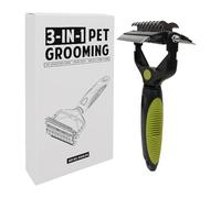 Pet Grooming Brush, Pet Knot Remover for Dogs, Portable Dog Grooming Rakes, Cat Deshedding Tools, Comb for Cats, Dogs, Puppies, Pets, Hair Removal, Tangle-Free, Cofortable Handle, Easy to Use