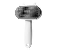 Pet Grooming Brush, Shedding Tool Release Button, Durable Cat Dog Comb, Reliable Loose Hair Removal Accessory, Practical Design for Puppies Kittens All Breeds Daily Routine Home Apartment