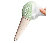 Pet Grooming Brush - Soft Bristle Hair Comb, Gentle Skin Massage Tool, Cofortable Handle Design | for Cats Dogs Small Medium Large Breeds Indoor Outdoor Use