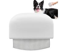 Pet Grooming Comb, Tangled Hair Cat Brush, 9x7.8x2.7cm/3.54x3.07x1.06 inches Soft and Gentle Portable Dog Brush, Massage Tool for Grooming, Shedding, and Trimming