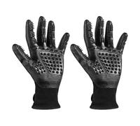 Pet Grooming Gloves, Cat Washing Gloves, Multipurpose Non-Slip Dog Hair Removal Mittens, Mesh and Rubber Design for Bathing, 10,24 x 6,3 pollici, vestibilità comoda