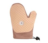 Pet Grooming Gloves, Dog Grooming Mitt, 7.87x5.51x1.18inches, Massage Tool, Soft Silicone Bristle, Adjustable Fit Design, Ideal for Dogs, Cats, Indoor, Outdoor, Green/Blue/Apricot