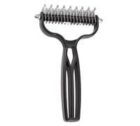 Pet Grooming Rake - Undercoat Removal Comb | Double-Sided Brush | Puppy Undercoat Rake for Home Indoor Outdoor Seasonal Veterinary Shower Bathroom