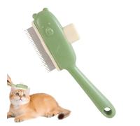 Pet Hair Comb, Bear Button Cat Detangling Brush, 2,95 x 8,27 Inches Pet Gentle Grooming and Massaging Tool for Shedding, Tangles Daily Use at Home, Bathing, Travel, Apartment, Outdoor Care