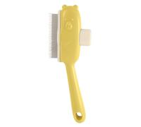 Pet Hair Comb, Bear Button Cat Detangling Comb, Grooming Brush and Massaging Tool, Compact and Gentle Use for Home, Apartment, Travel, Indoor, Outdoor, 2.95x8.27 Inches