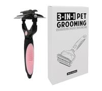 Pet Hair Comb, Pet Knot Remover, Dog Grooming Rake, Cat Grooming Brush, Pet Grooming Rake and Detangler Tool for Shedding and Knot Removal, Suitable for Cats, Dogs, and All Furry Pets