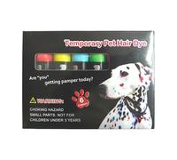 Pet Hair Dye - Colore per capelli di animali domestici per cani - Matite da colorare lavabili e gesso lavabile per lo styling creativo temporaneo e la cura di vari animali come i gatti