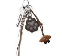 Pet Hair Keychain - Animal Collecting Keyring, Transparent Memory Display Case, Portable Lightweight Structure, Strong Metal Closure, Sentimental Keepsake Holder | Puppy Paw Remembran