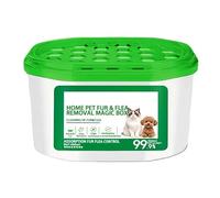 Pet Hair Removal Box, Flea Cleaning Device, Dog Grooming Odor Control Unit, Compact Home Care Organizer, for Dog Owners Travelers Home Office Dorm Apartment Bedroom Living Room Kitchen Hotel Use