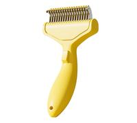 Pet Hair Removal Comb - ABS Stainless Steel 17x8.8x4.7cm | Cat Grooming Co-mb With Curved Teeth | Dog Coat Comb For Knots For Puppy Kitten Bathroom Living Room Shelter And Travel