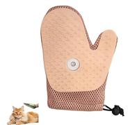 Pet Hair Removal Glove, Multi-Functional Deshedding Gloves for Home Use, Gentle Cat Grooming Gloves for Pets (Pink)