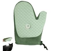 Pet Hair Removal Gloves Spray Massage Brush Gloves, 2025 New Grooming Mist Glove for Pets, 2-in-1 Cat Grooming & Cleaning Mitt (Green)