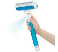 Pet Hair Removal Tool, Washable Furniture Brush, Reusable Carpet Scraper with Built-In Cleaning Brush, Effective Lint Remover for Clothing Bed Upholstery Laundry and Home Surfaces